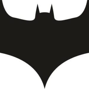 Adesivo Sticker Logo Batman Dc Comics per Auto e Moto (nero)