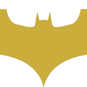Adesivo Sticker Logo Batman Dc Comics per Auto e Moto (oro)
